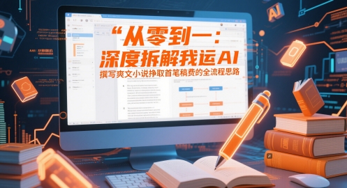 从零到一：深度拆解我运用AI撰写爽文小说挣取首笔稿费的全流程思路-浩文网创