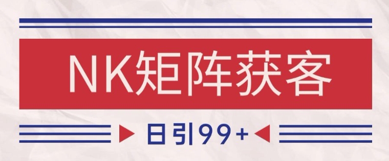 小红书某音NK赛道引流获客 自热矩阵日引200+【揭秘】-浩文网创