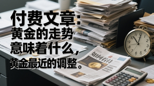 付费文章：黄金的走势意味着什么，如何看待黄金最近的调整-浩文网创
