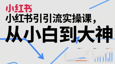 小红书引流实操课，从小白到大神-浩文网创