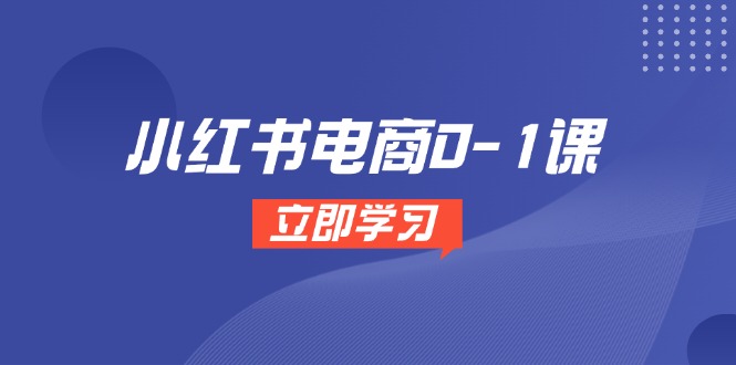 小红书电商0-1课，开店选品全流程，多平台素材处理与爆款笔记制作-浩文网创