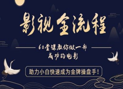 【影视全流程】教你做一部成功的电影，助力小白快速成为金牌操盘手-浩文网创