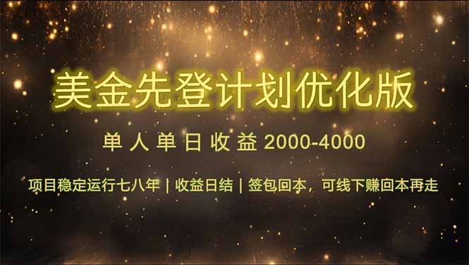 连续7-8年创单日收益冠军项目，日收益$600-1200-浩文网创