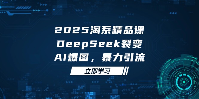 2025 淘系精品课，DeepSeek 裂变，AI 爆图，暴力引流-浩文网创