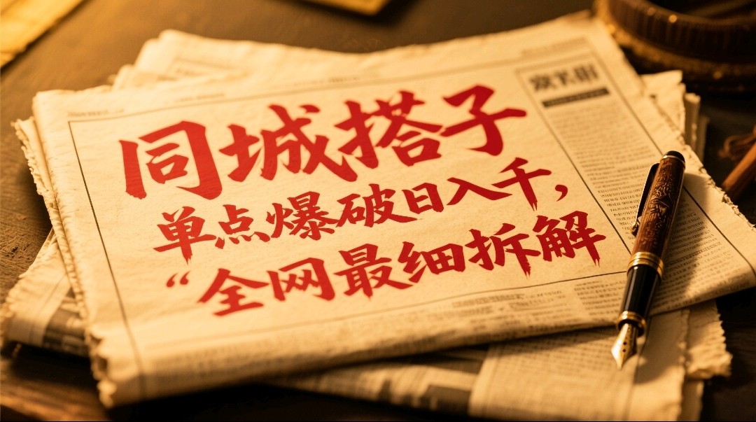 同城搭子群19.9单点爆破日入千，搭子组局月入万，全网最细拆解-浩文网创