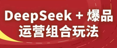DeepSeek+爆品运营组合玩法，2025淘系精品课-浩文网创