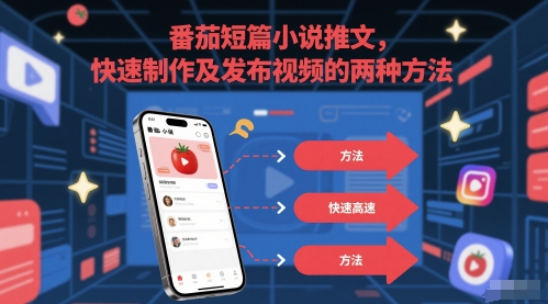 番茄短篇小说推文，快速制作及发布视频的两种方法-浩文网创