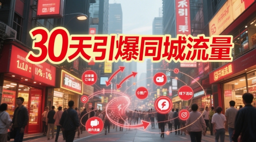 30天引爆同城流量：团购篇 认知篇 流量篇 来客篇 达人篇 老板人设IP篇 投流篇-浩文网创