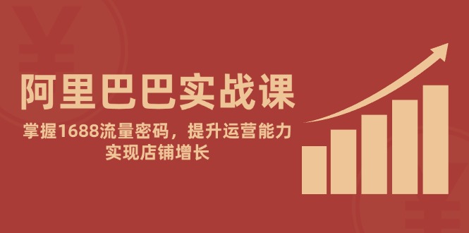 阿里巴巴实战课：掌握1688流量密码，提升运营能力，实现店铺增长-浩文网创
